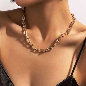 Gold Chunky Chain Necklace